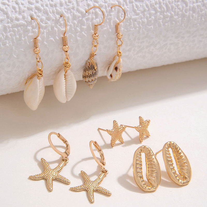 Wholesale 5pcs/pack Bohemian beach style earring set